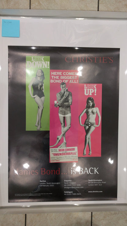 James Bond is Back | 2001 |  Christies Auctions | Original Event Poster