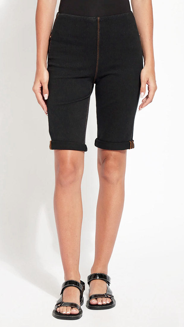 Denim Boyfriend Lysse Shorts (Midtown Black)