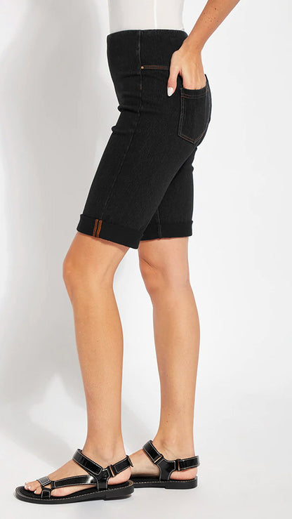 Denim Boyfriend Lysse Shorts (Midtown Black)